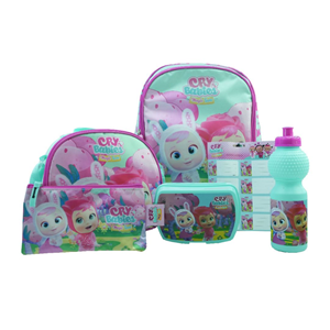ست 6 در 1 کوله پشتی 40 سانتی Cry Babies مدل Rainbow Max - Backpack - Promotion Items 6 in 1 - Cry Babies _کیف مدرسه